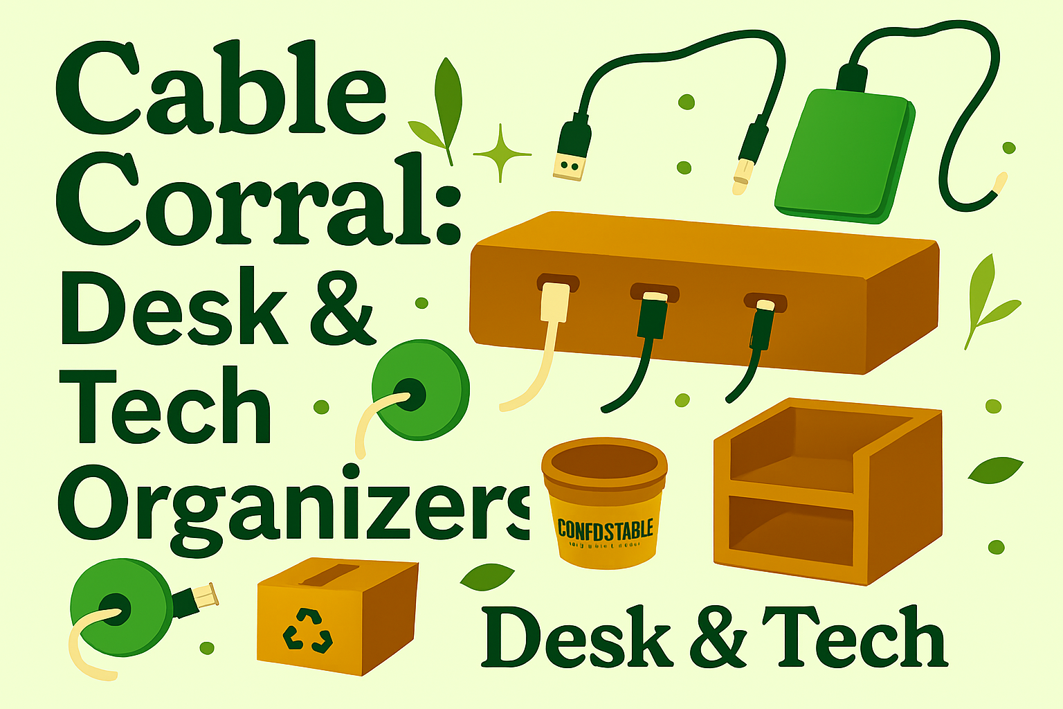 Get your cables in order with the materials on hand and make corral cable boxes . 