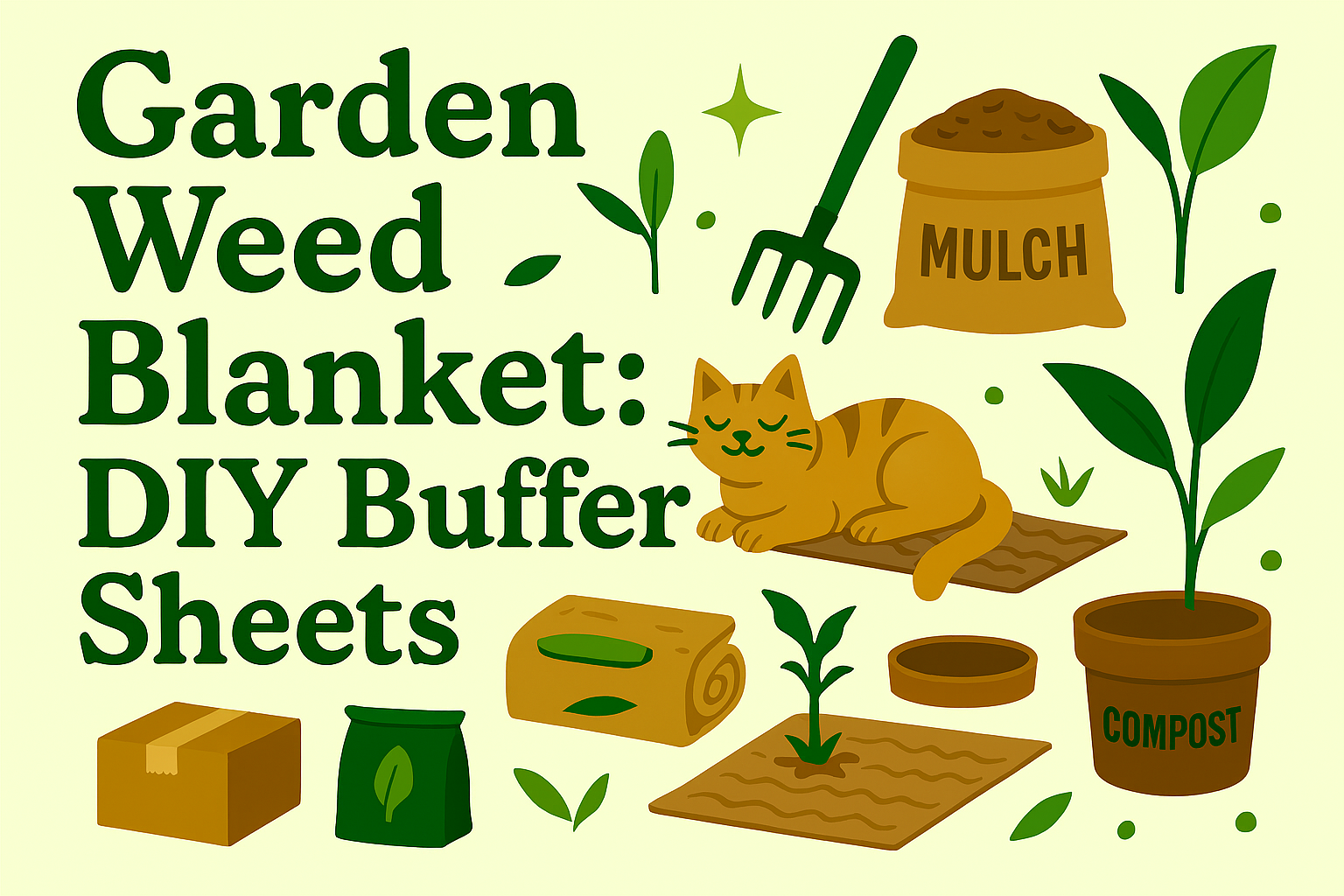 Some material can be recycled to make weed buckets for the garden. 