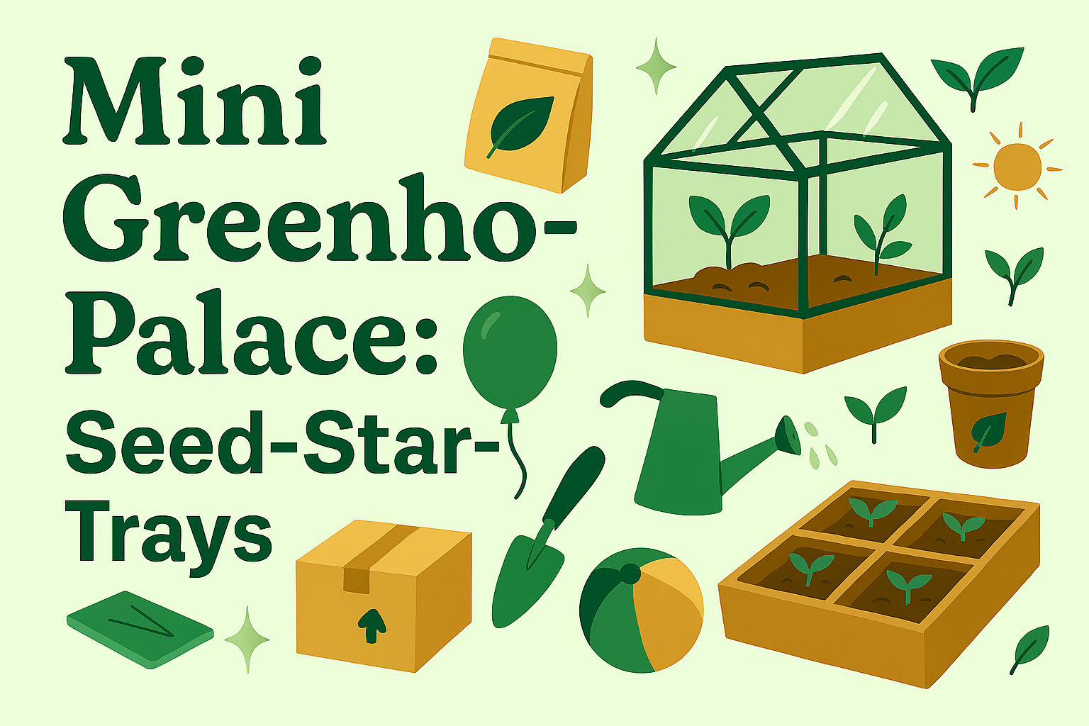 Mini green house palace for plants for a easy and a greener tomorrow. 