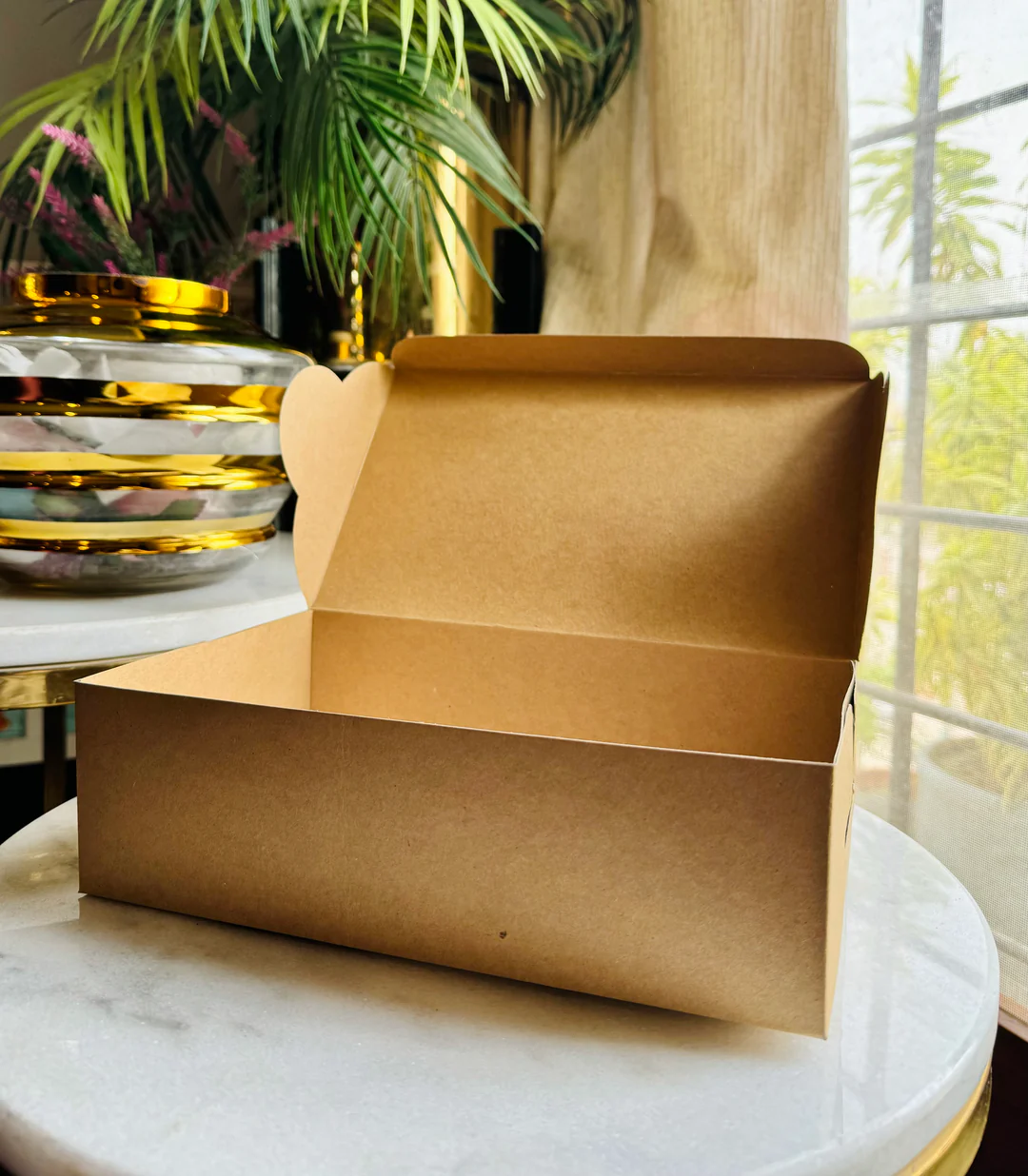 Eco Brownie box 10x6x3 inches for 6 brownies