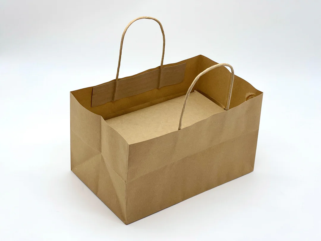 Eco bakery bag (10 x 6.5 x 6) inches with twisted rope handle