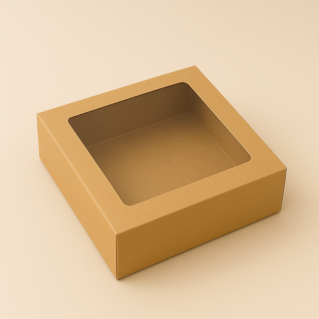 Eco cake box (10 x 10 x 4) inches with Window